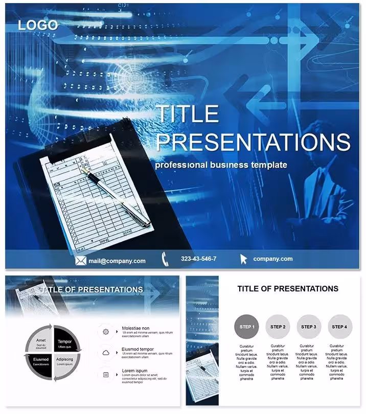Business Records PowerPoint Template: Organize with Precision
