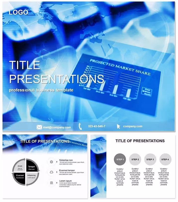 Projected Market Share PowerPoint Template