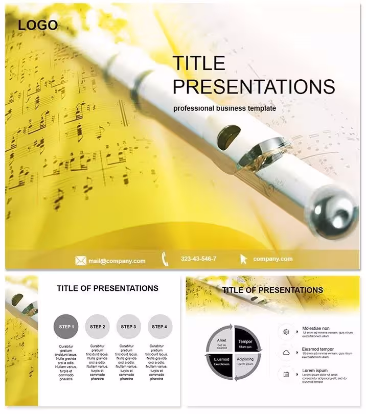 Flute-Inspired Keynote Template for Melodic Talks