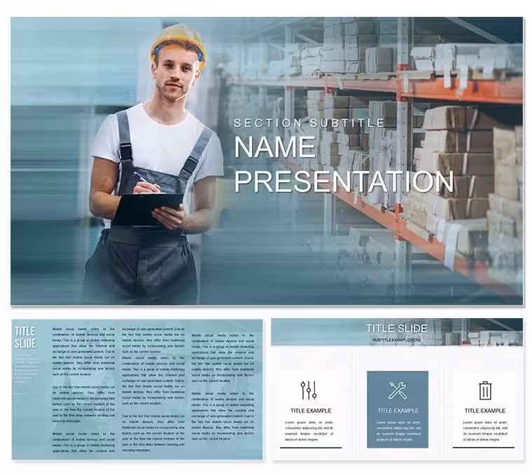 Order Delivery Keynote Template: Mapping the Path to Flawless Fulfillment