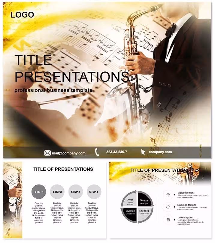 Saxophone Lessons Keynote Template