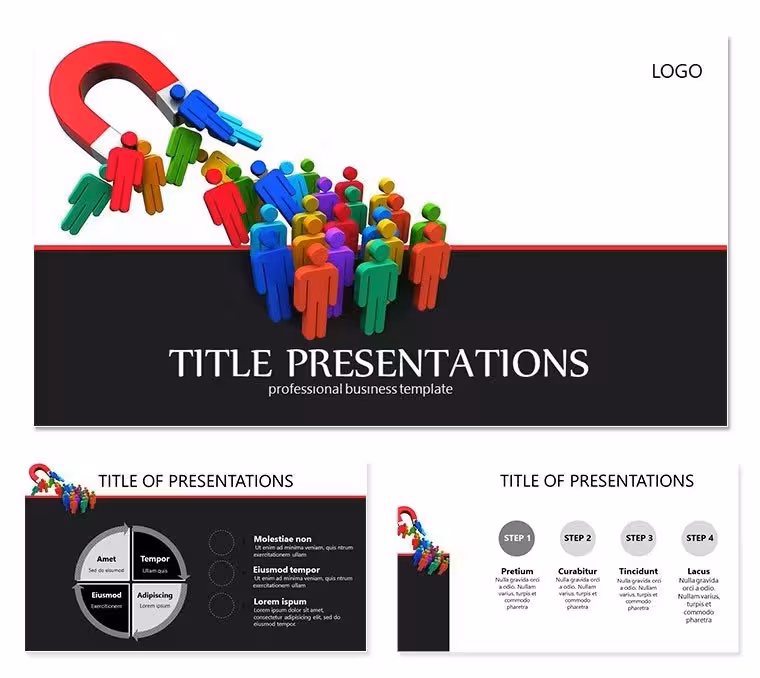 Marketing Attract Customers PowerPoint Template Presentation