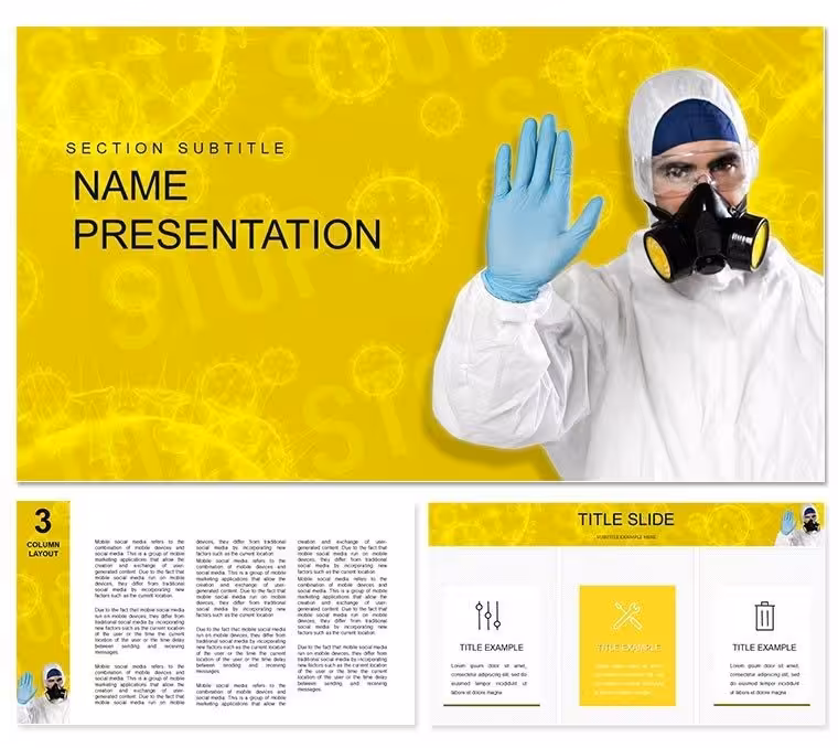 Stop Viruses Keynote themes - template