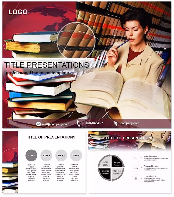 Books and Library Keynote Template