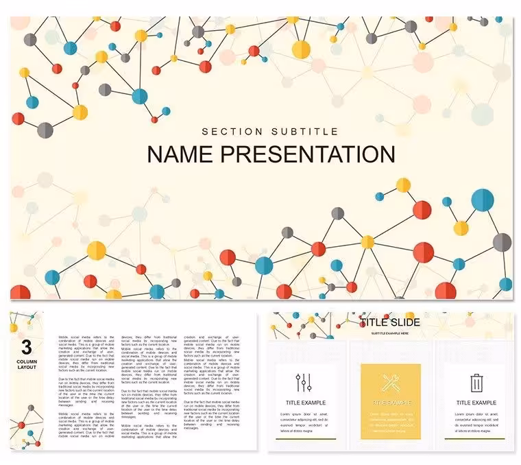 Chemical Compound Background Keynote Presentation Template