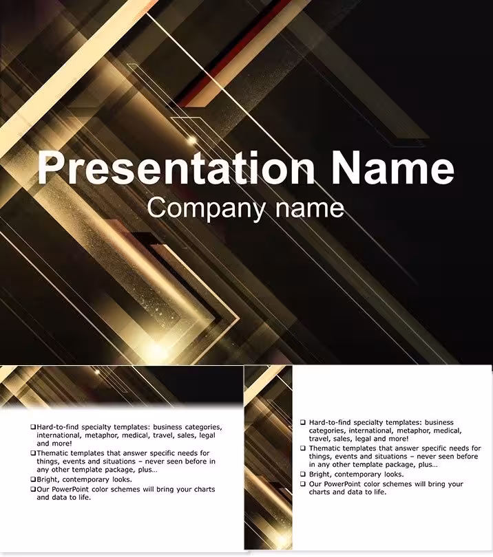 Luminescent Lines: Dynamic PowerPoint Diagrams