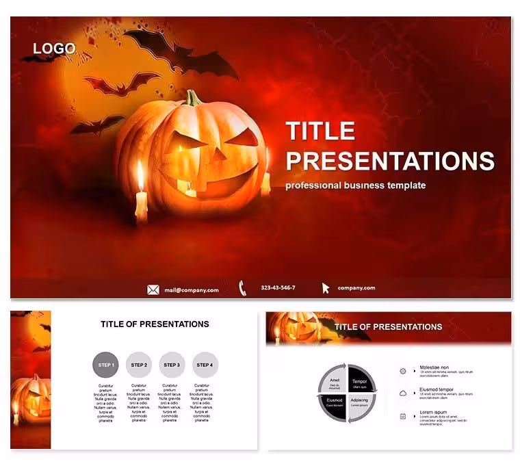 Pumpkin Glow Halloween Keynote Template