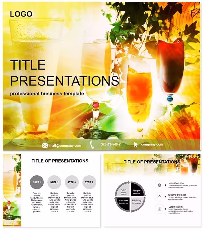 Refreshing Drinks Keynote Template