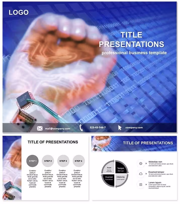 Bio-Chip Technology Keynote Template: Merge Biology and Circuits Seamlessly