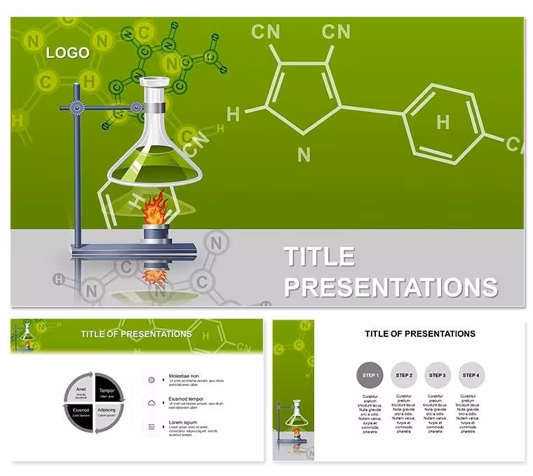 Chemistry Teaching Dynamics PowerPoint Template