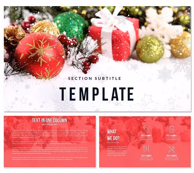 Merry Christmas Keynote templates - Themes