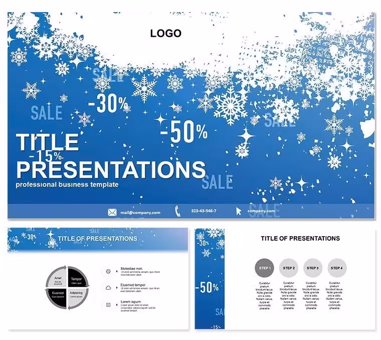 Winter Discount Sale PowerPoint Template