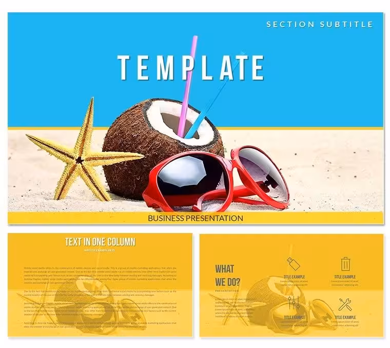 Vacation Resort Keynote templates
