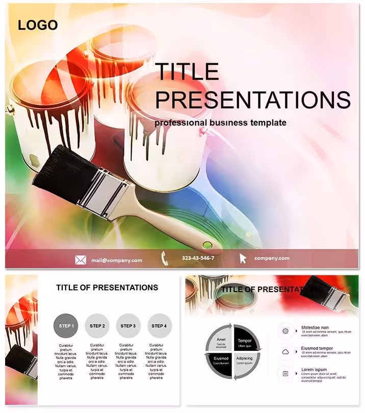 Vibrant Dyes Colors Keynote Template