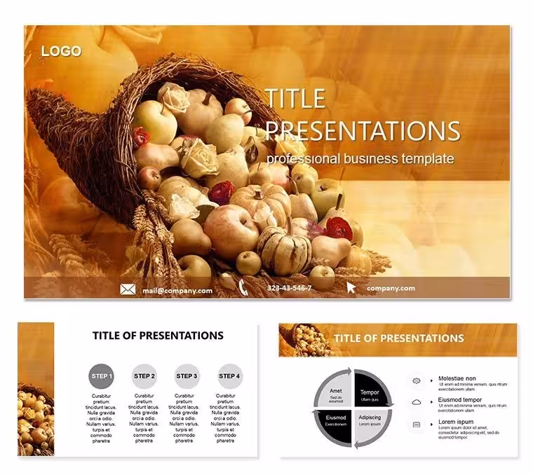 Autumn Gift Keynote Template: Warm Designs for Seasonal Stories