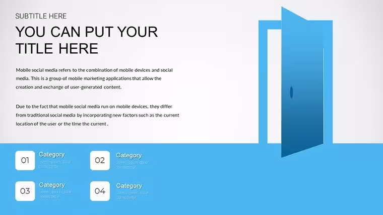8 Door Charts in Keynote - Fully Editable | ImagineLayout