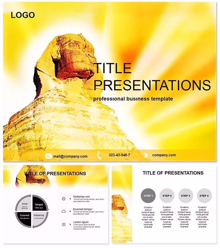 Unearth History`s Secrets with the Great Sphinx PowerPoint Template