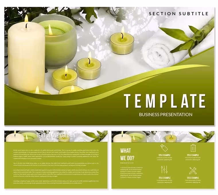 Spa Salon Keynote templates - Themes