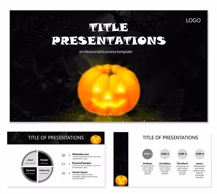 Halloween - very special day PowerPoint Templates