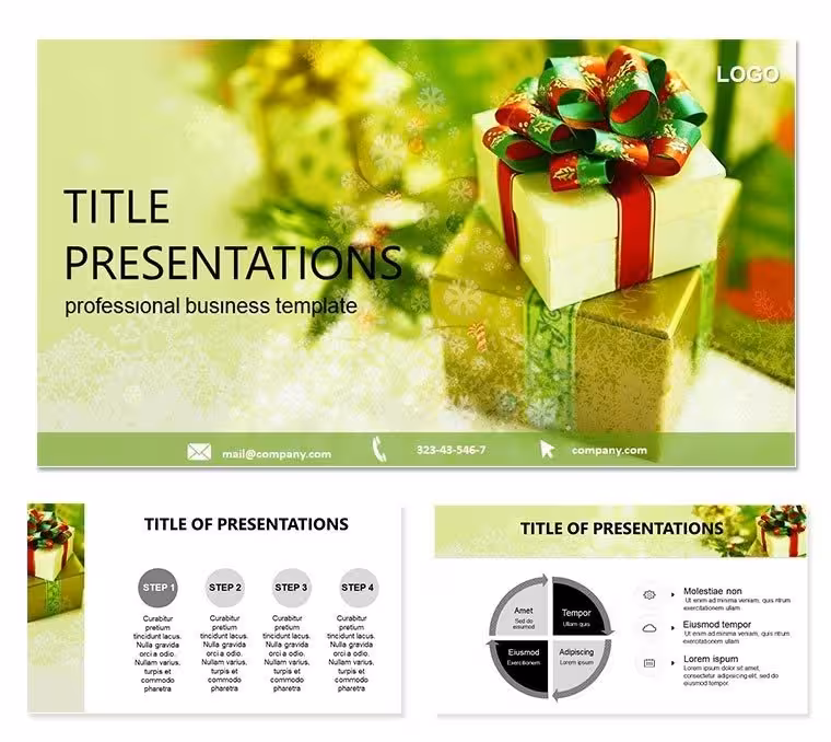 Christmas Gifts for Children Keynote Template
