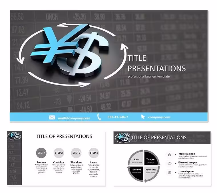 US Dollar and Japanese Yen Keynote templates