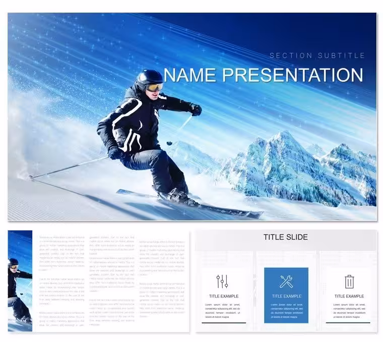 Skiing Keynote Template for Winter Pros
