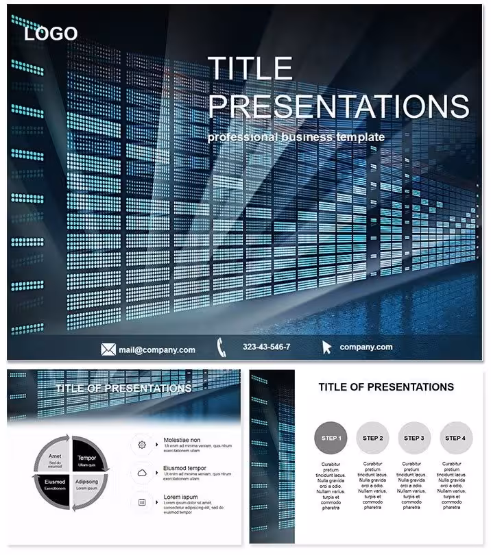 Sound System Music PowerPoint Template: Resonate with Power