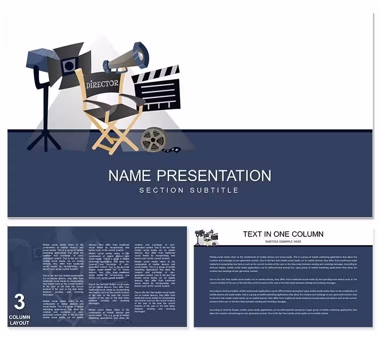 Video Production Keynote Template for Presentation