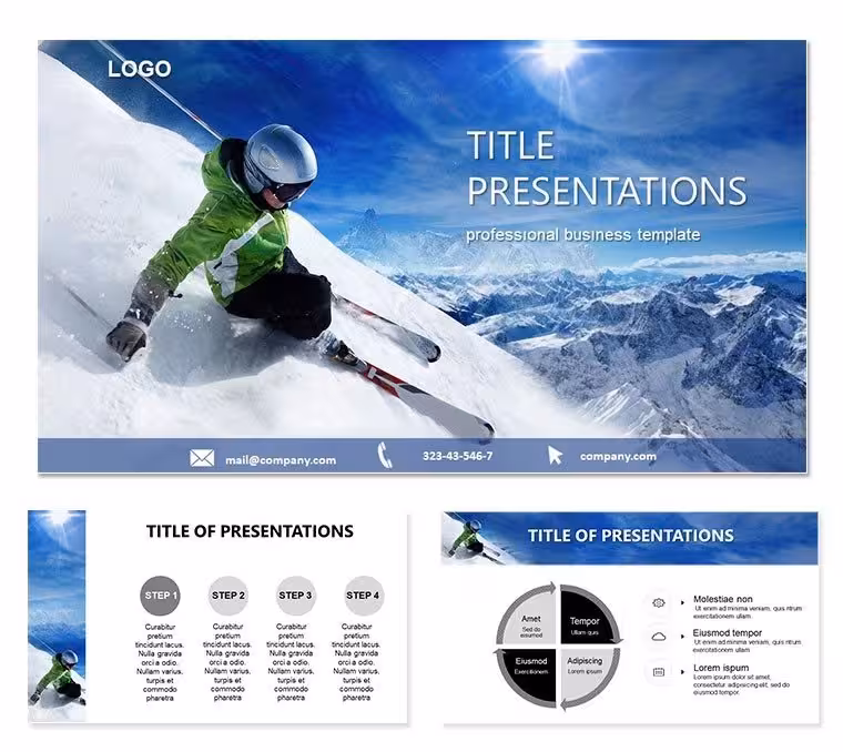 Downhill Skier Keynote Template