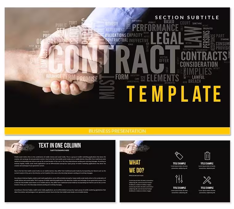 Professional Legal Contract Keynote Template