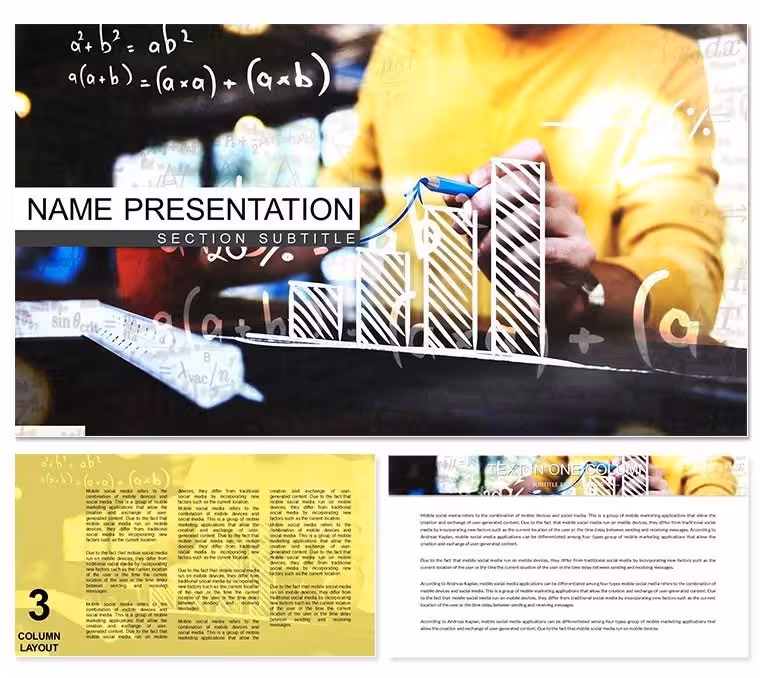 Math Education Keynote Template - Fully Editable KEY | ImagineLayout