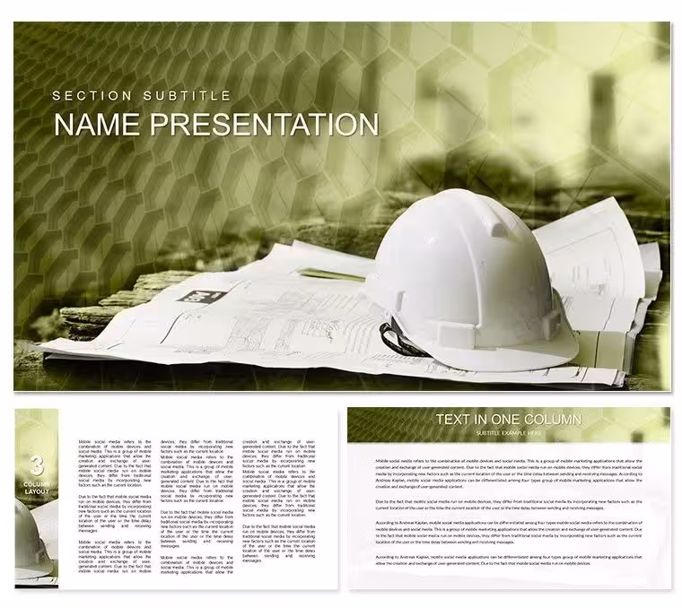 Construction Jobs Keynote Template - Design Presentation