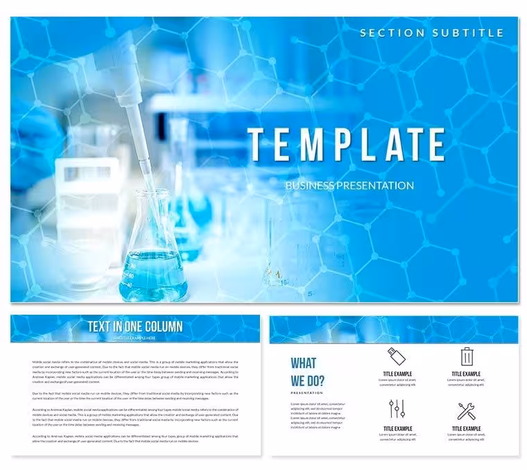 Reagent for Chemical Analysis Keynote themes, Presentation templates