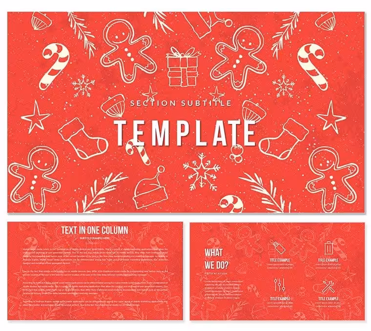 Christmas Sweets Keynote templates - Themes