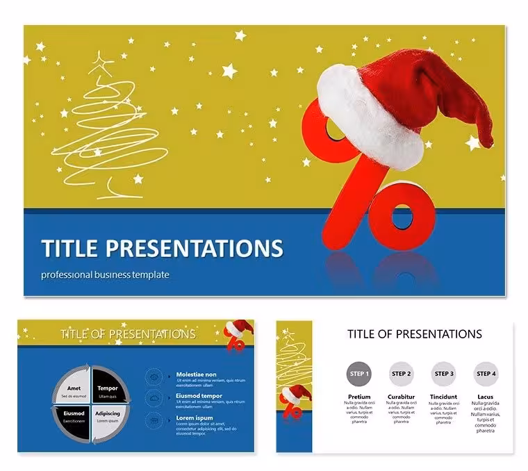 Christmas discounts PowerPoint presentation