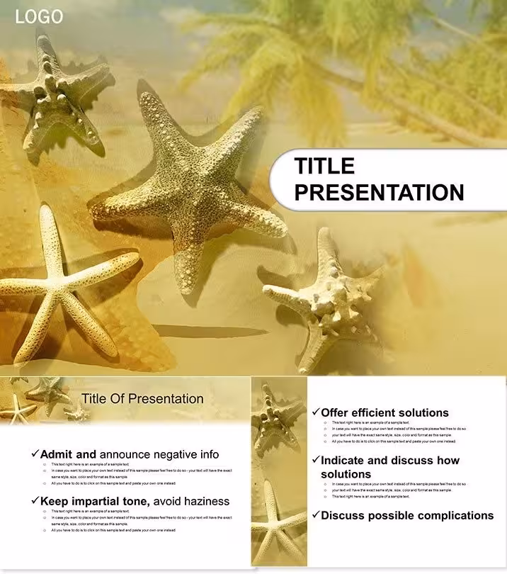 Evoke Beach Bliss with Seashell PowerPoint Designs