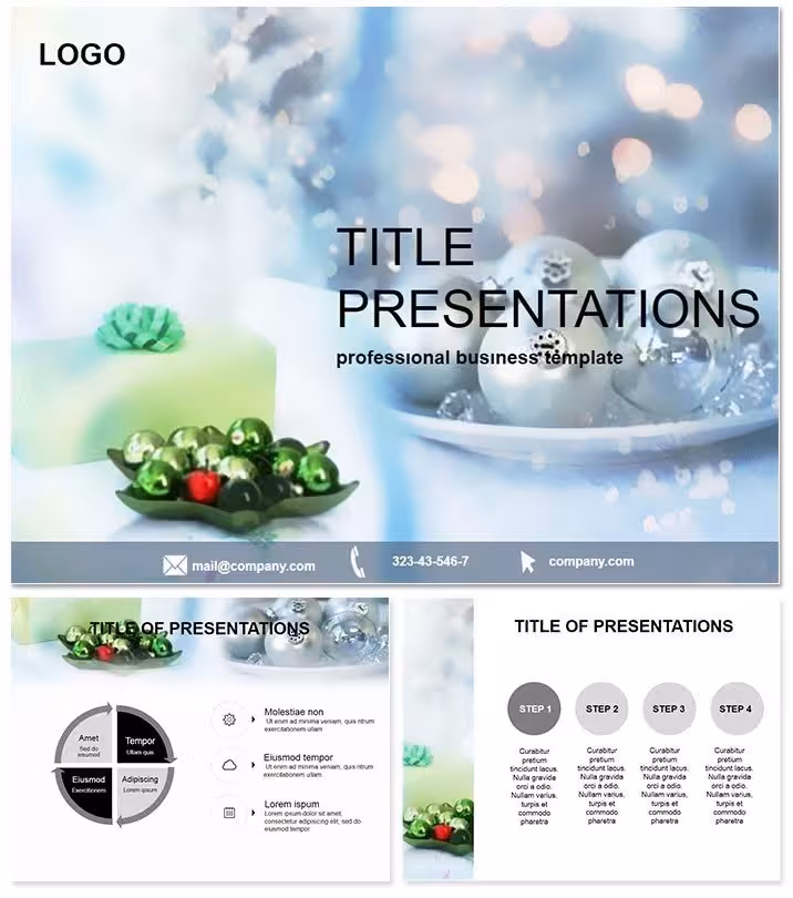 Festive Christmas Decoration PowerPoint Template