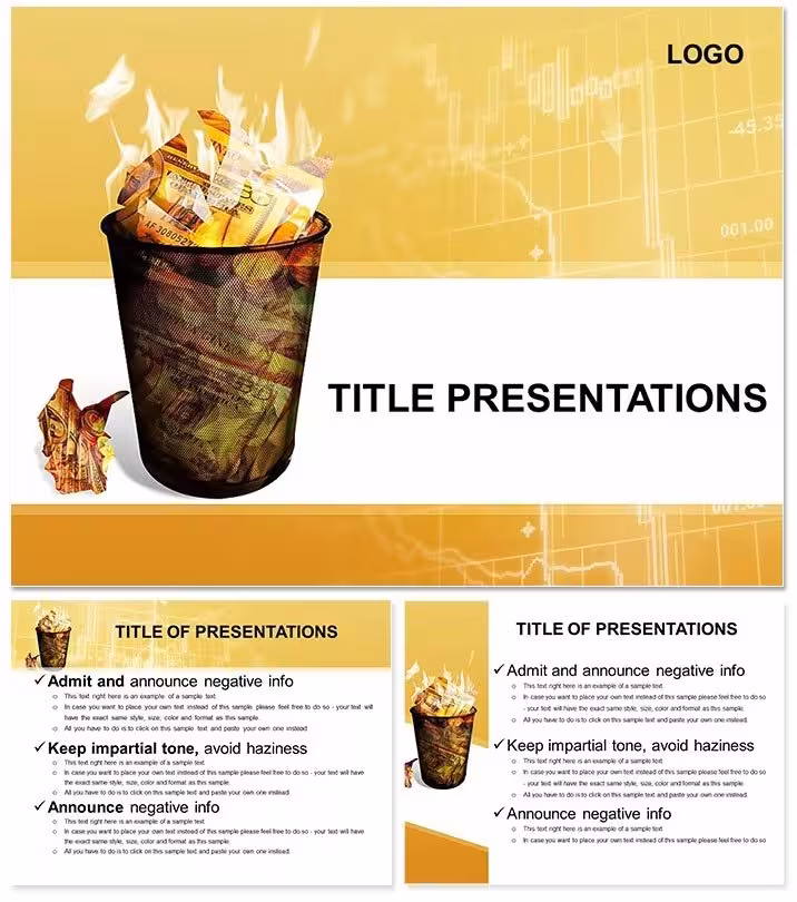 Stock Market Risks PowerPoint Template