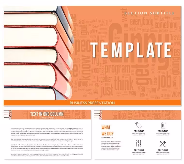 Knowledge Books Keynote templates
