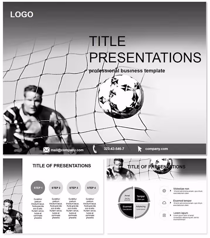 Soccer Sport Keynote Template - Instant Download | ImagineLayout