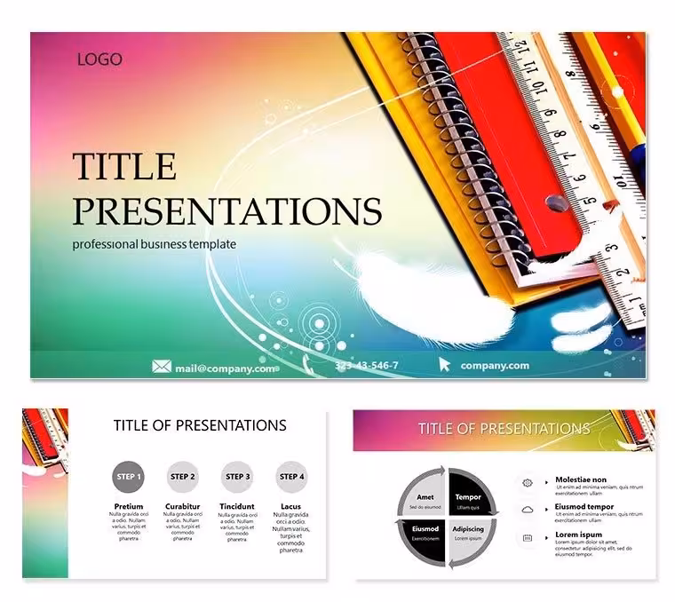 Textbooks for Schools Keynote templates