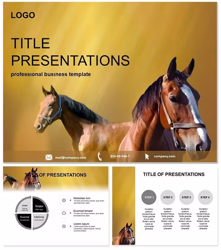 Horses PowerPoint Template