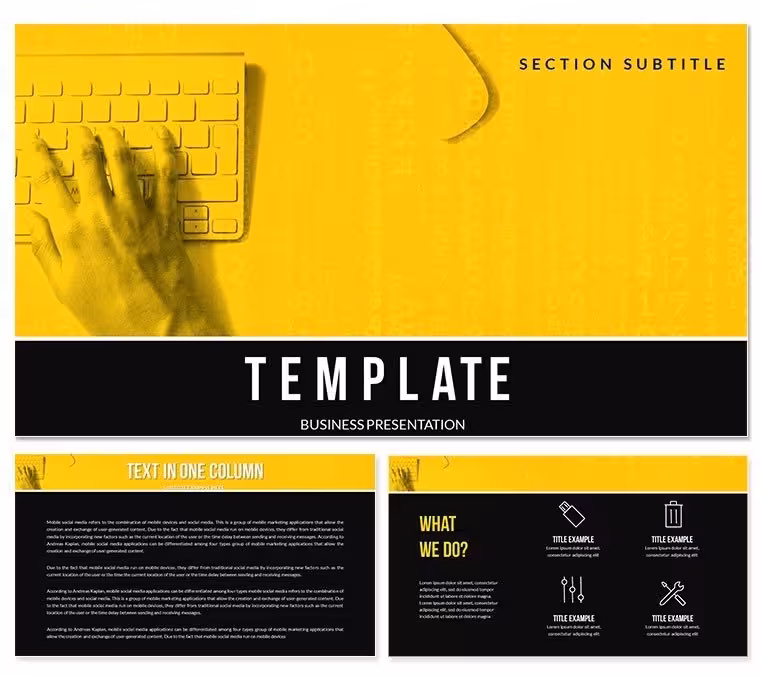 Computer Technician Keynote Template - Instant Download | ImagineLayout
