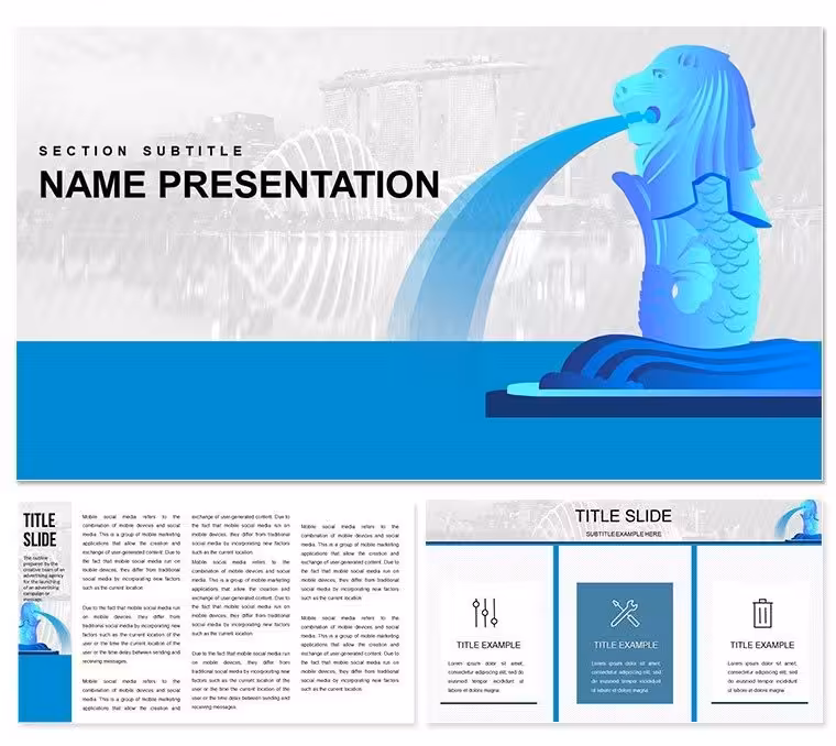 Singapore City Keynote Template for Urban Innovation Decks