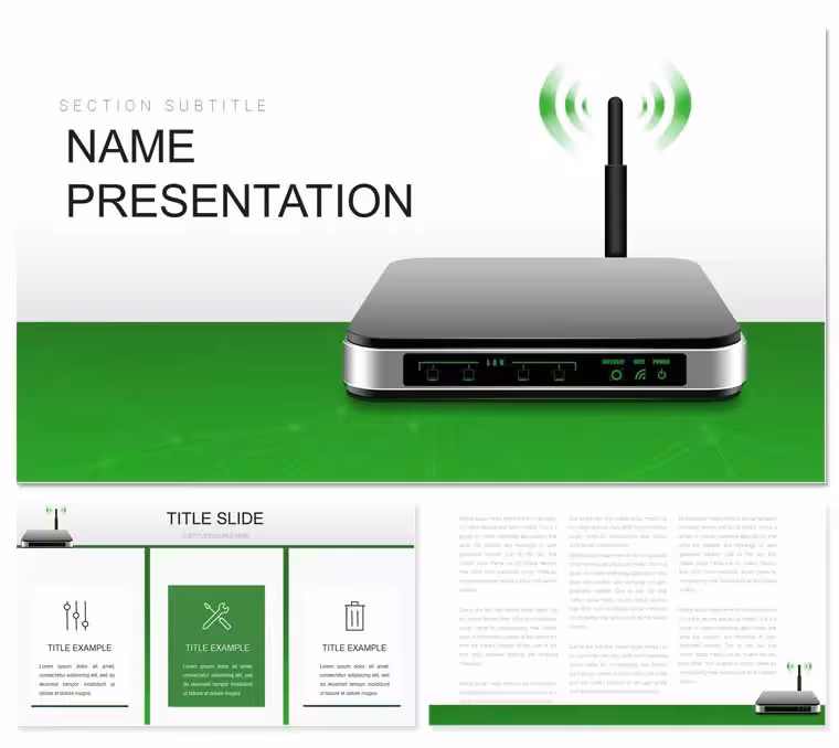 WiFi Router Keynote Template: Wire Your Ideas into Wireless Wins