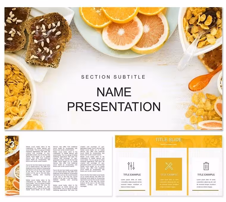 Easy Healthy Dinner Ideas Keynote template - Themes