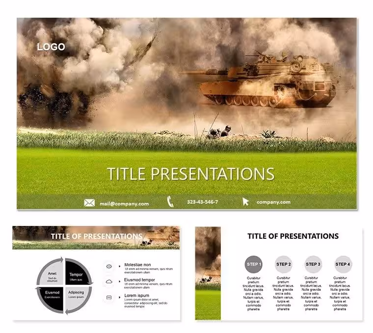 Military Tanks PowerPoint Template