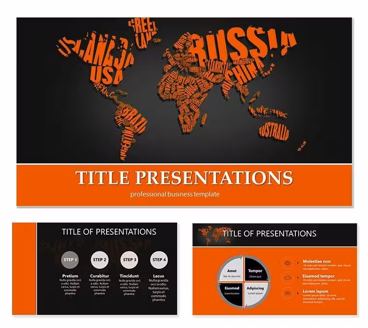 Creativity with Our World Map Keynote Template - Themes Presentation Download