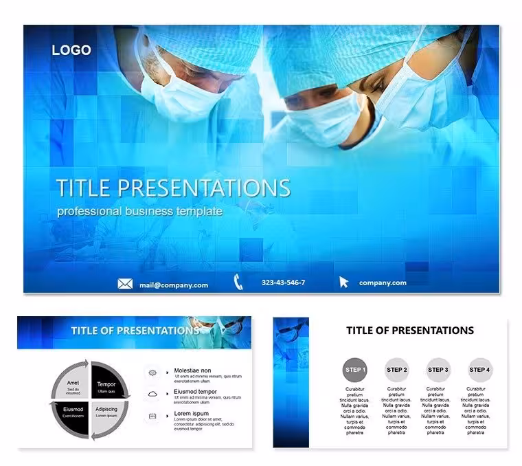 Medicine Surgical Research PowerPoint Template: Precision in Every Slide