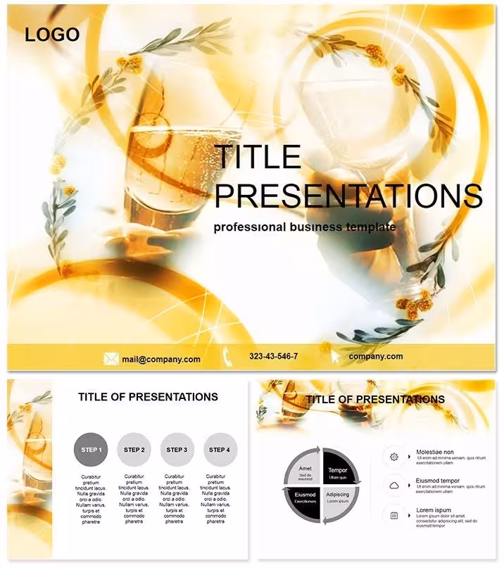Champagne Glass Keynote Celebration Set